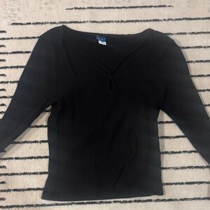 Old Navy Black Long Sleeve Top